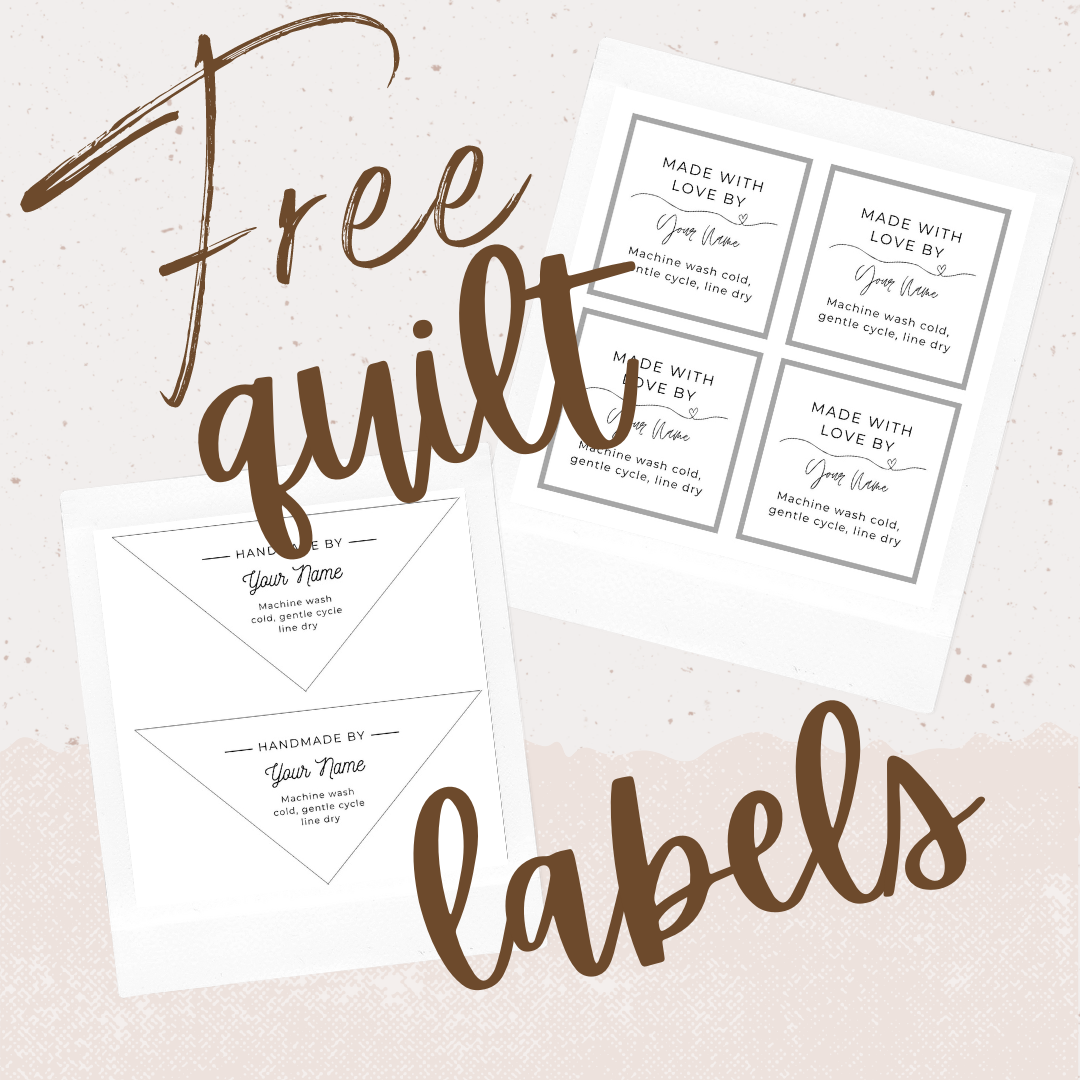 Free Customizable Modern Quilt Label Printable – Quiltd Studios