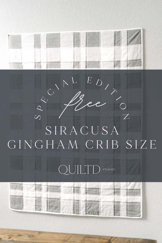 Happy One Year Quiltd! Special Edition Siracusa Crib Size