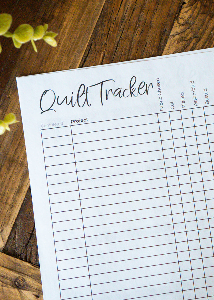 FREE Quilt Tracker and Goal Tracker + Mini Versions PDF Download